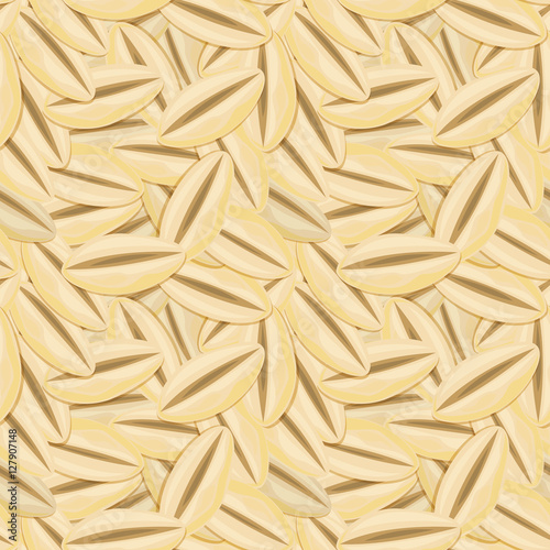 Vector seamless pattern with grains of wheat