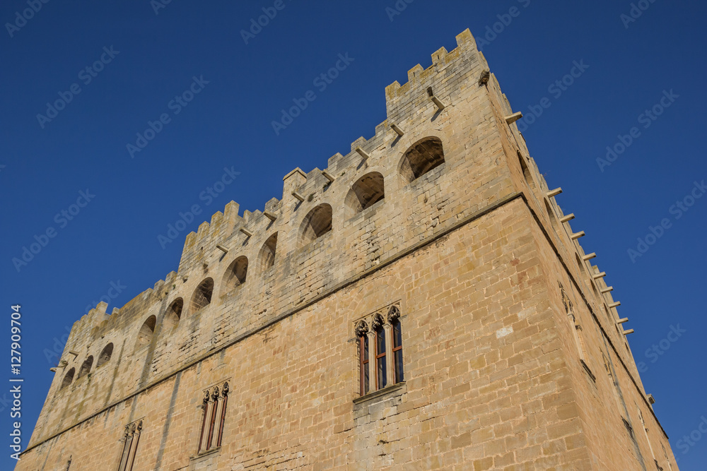 Facade of the historcal castle of Valderrobres