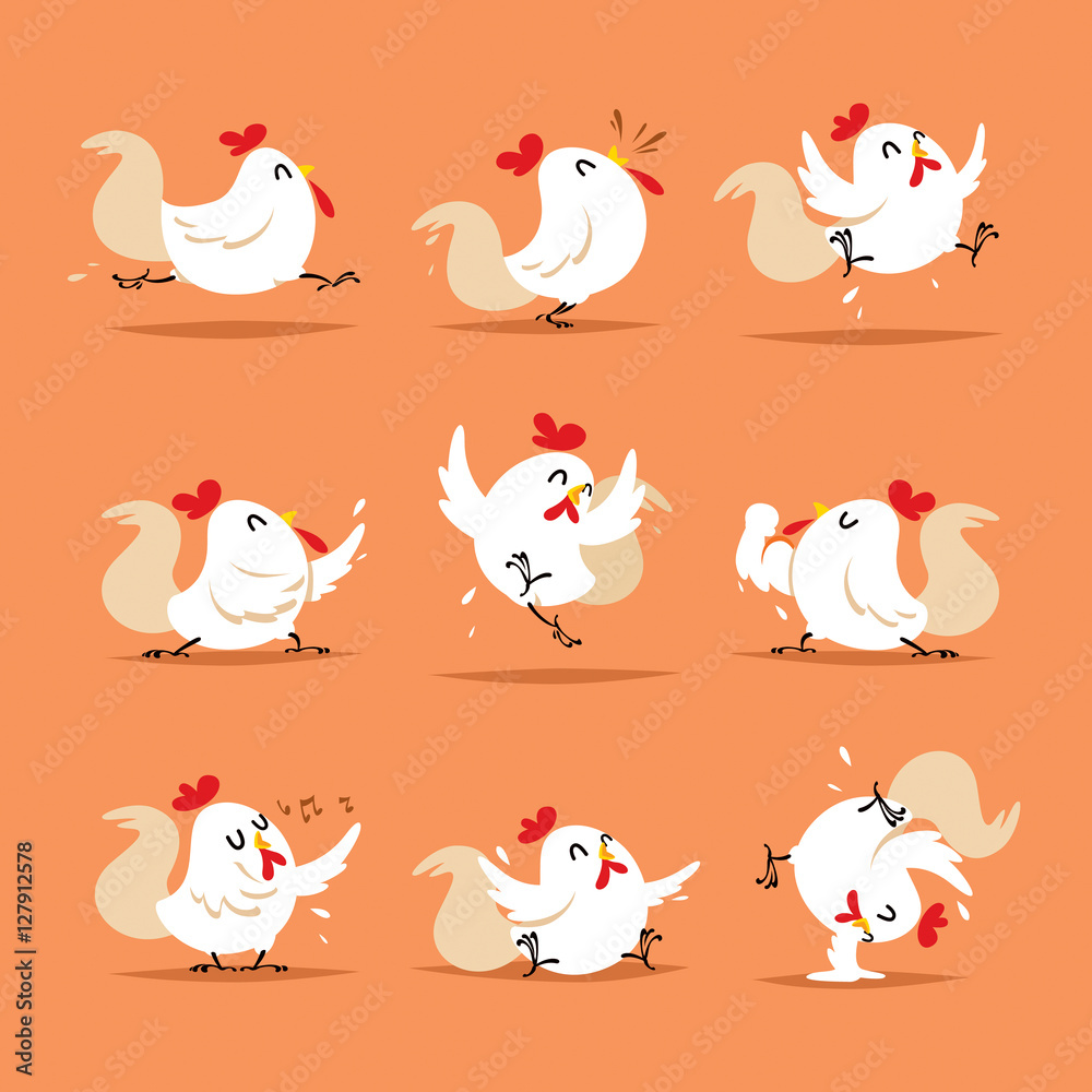 Collection of rooster - set 3 