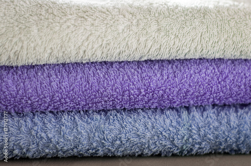 a stack of towels
