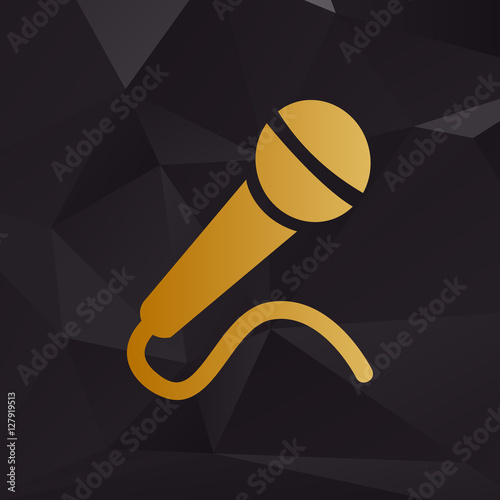 Bild auf Leinwand Microphone sign illustration