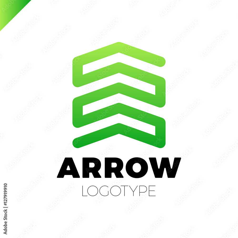 Abstract business logo icon design template with arrow Abstract business logo icon design template with arrow