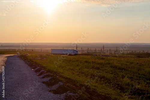 truck at sunset © xl1984