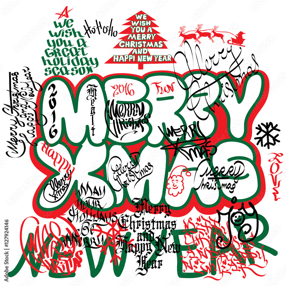 Graffiti Christmas card