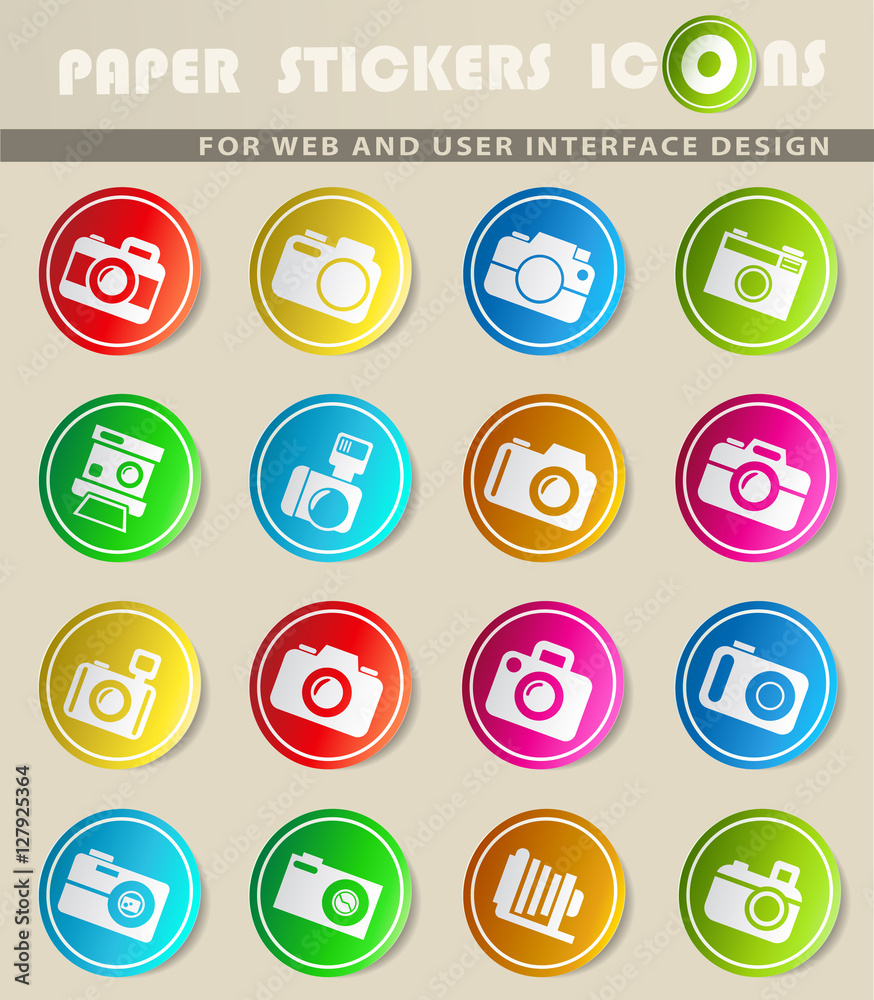 camera icon set camera icon set