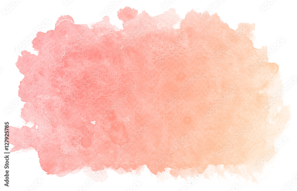 Abstract red watercolor on white background.This is watercolor splash.It is drawn by hand. Abstract red watercolor on white background.This is watercolor splash.It is drawn by hand.