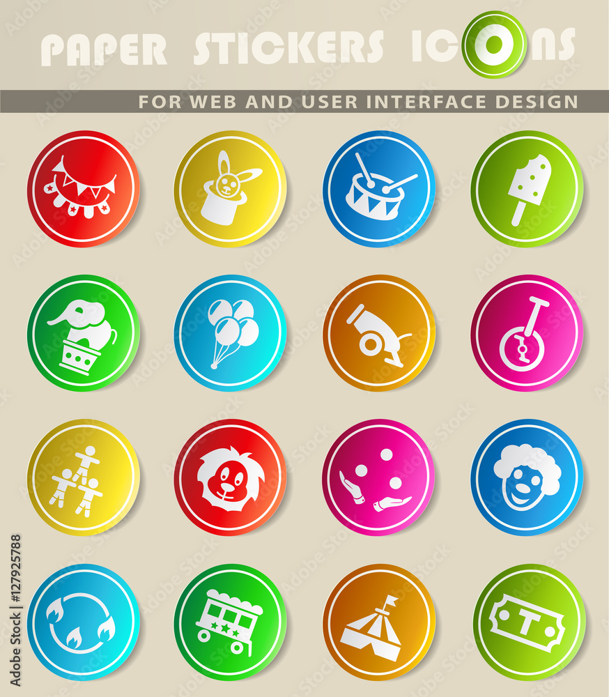 circus icon set circus icon set