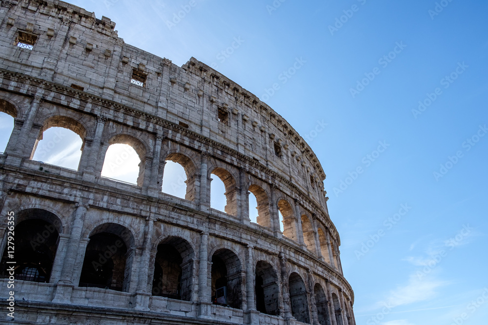View of the Colosseum in Rome, Italy