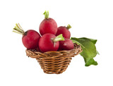 radish in a basket