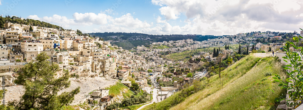 Obraz premium Village of Siloam in Jerusalem, Israel