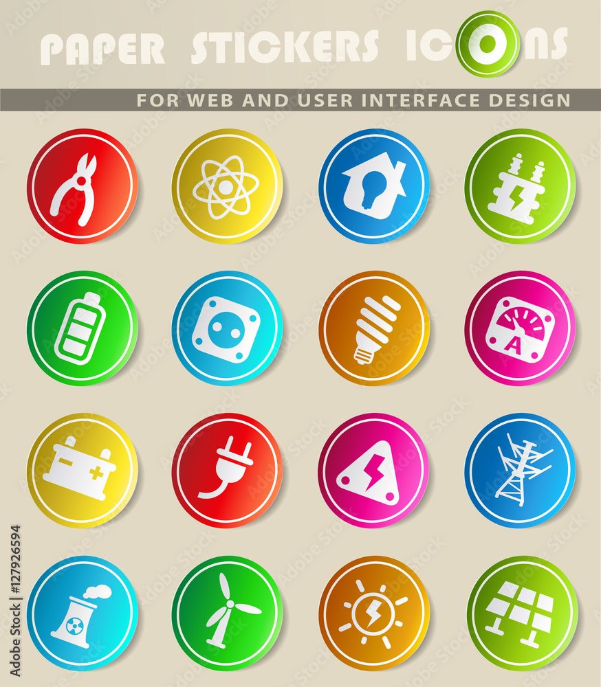 electricity icon set electricity icon set