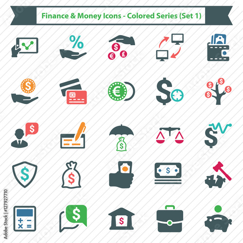 Finance & Money Icons - Colored Series (Set 3)