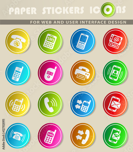 phone icon set
