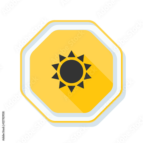 Sun hazard sign