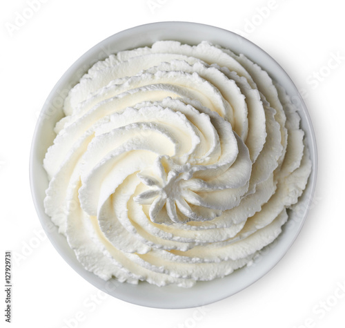 Tableau sur toile Bowl of whipped cream