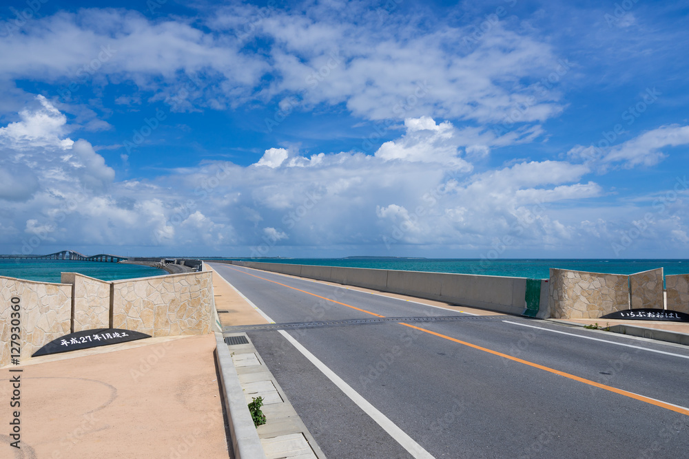Irabu Bridge of Miyako Island (宮古島 伊良部大橋) in Okinawa, Japan