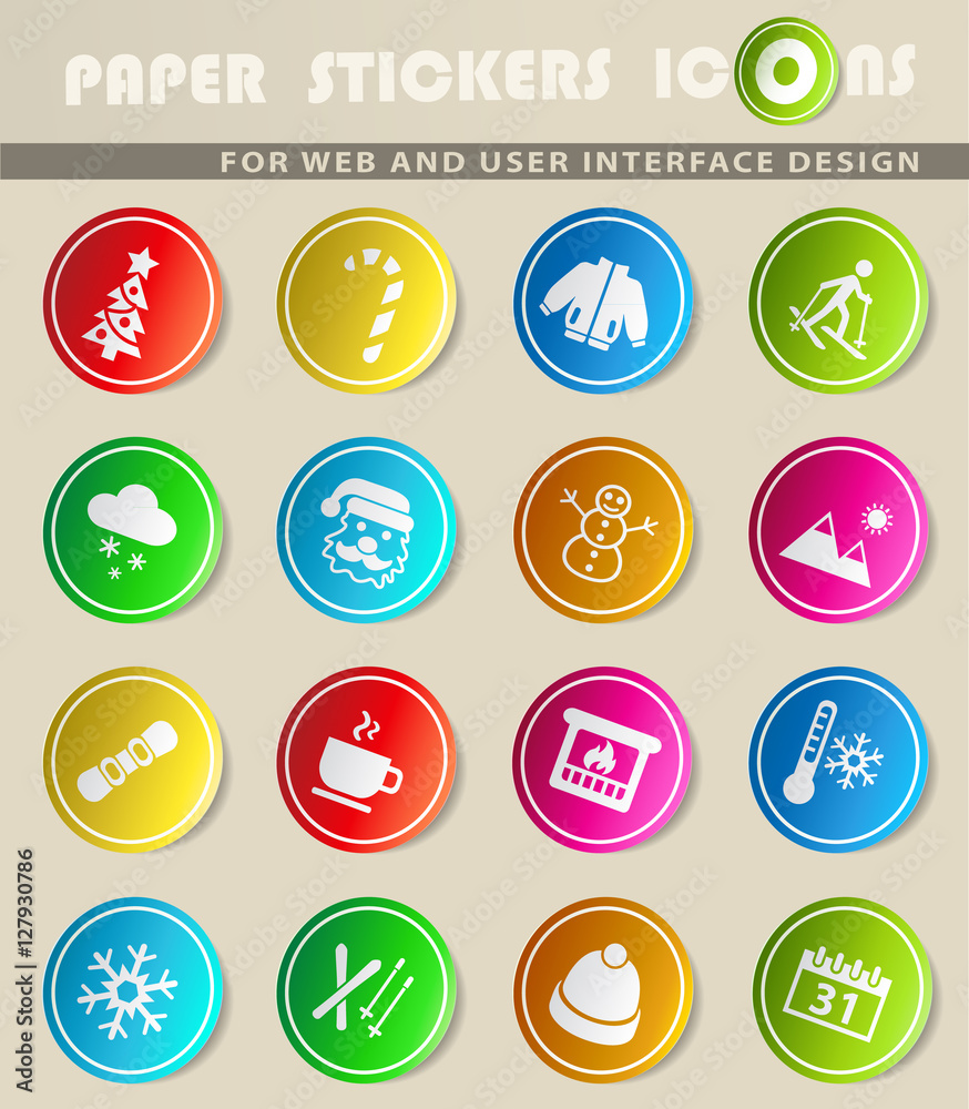 winter icon set winter icon set