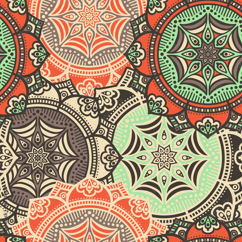 Ethnic floral seamless pattern Ethnic floral seamless pattern