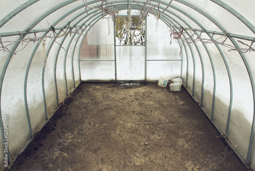 The greenhouse before planting