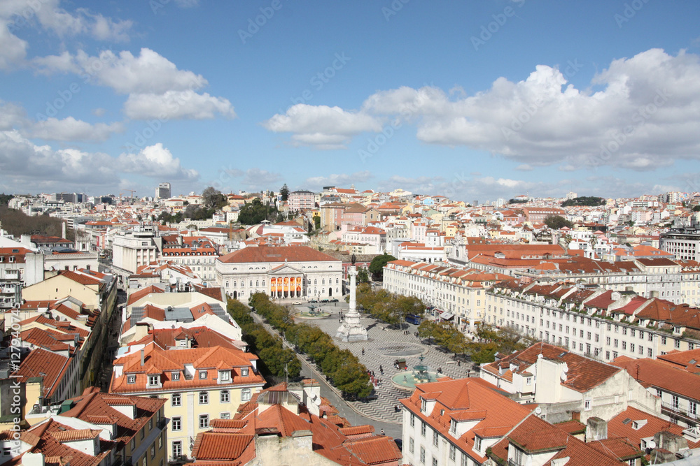 Lisbonne, place du Rossio