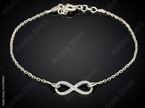 Wallpaper Mural Golden necklace isolated on black background Torontodigital.ca