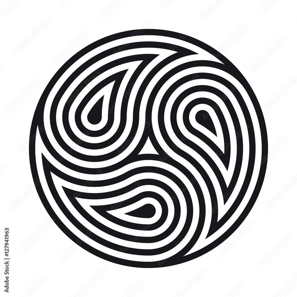 Black Spiritual Alchemy Geometric Frames. Hexagon, Circle. Tattoo. By O l y  a | TheHungryJPEG