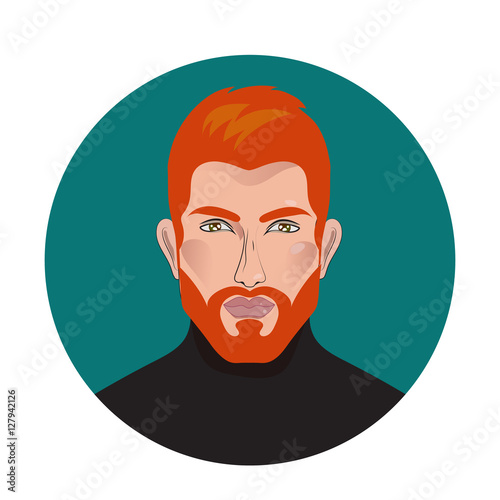 Vector handsome man