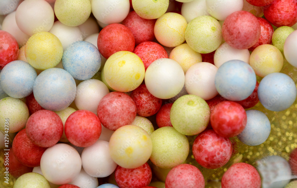 Many colorful plastic balls close up background Many colorful plastic balls close up background