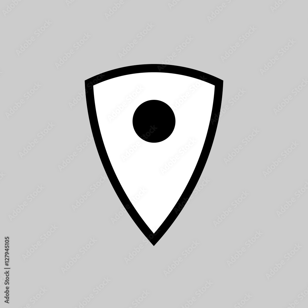 Shield Icon in trendy flat style isolated on grey background. Symbol for your web site design, logo, app, UI. Vector illustration, EPS10. Shield Icon in trendy flat style isolated on grey background. Symbol for your web site design, logo, app, UI. Vector illustration, EPS10.