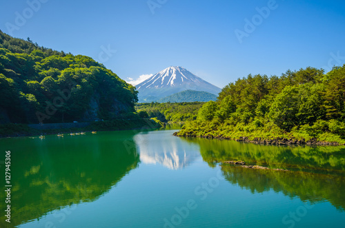 Mount Fuji from Lake Shoji © Wiennat M
