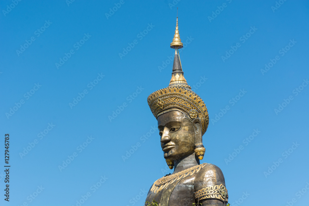 The Black Big Tammaracha buddha statue in Petchabun province, Th The Black Big Tammaracha buddha statue in Petchabun province, Th
