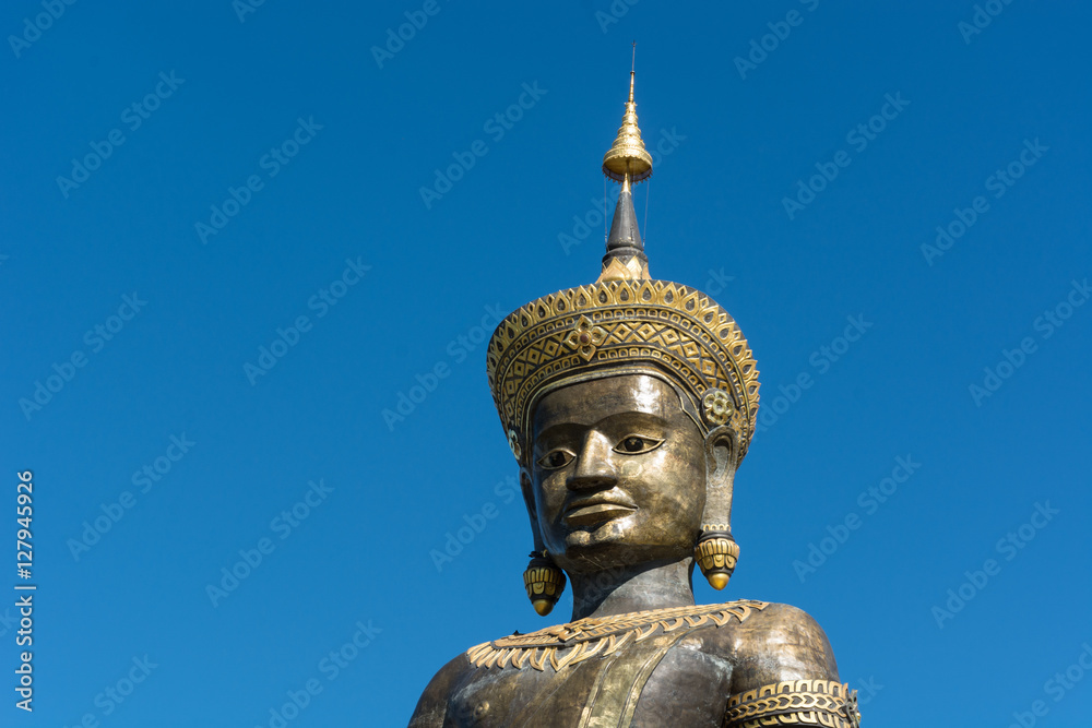 The Black Big Tammaracha buddha statue in Petchabun province, Th