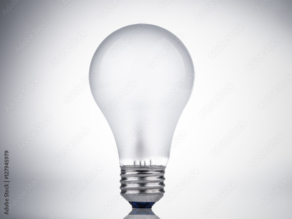 high power edison light bulb on white background high power edison light bulb on white background