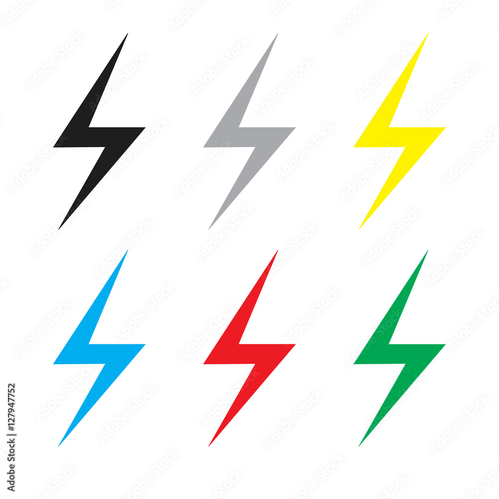 lightning bolt icon lightning bolt icon