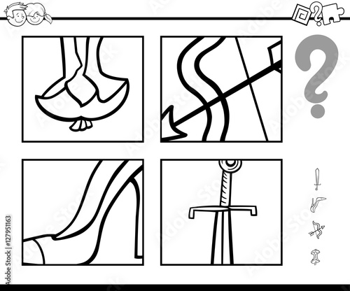 guess objects coloring book