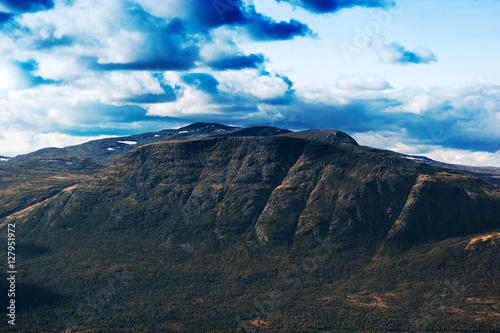 Oppdal mountain peak landscape background