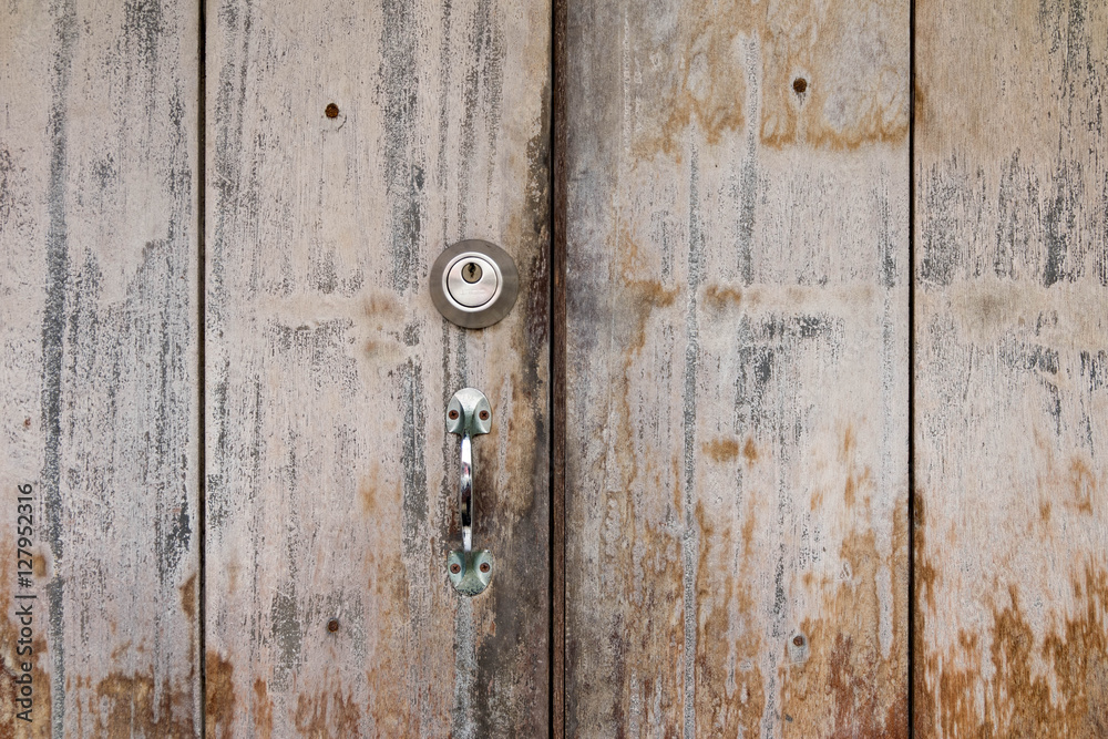 Old Wooden Door Lock Plank Background Board Design Old Wooden Door Lock Plank Background Board Design