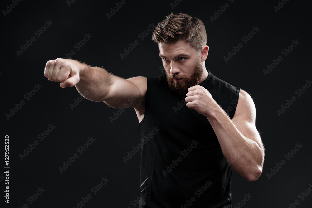 Fighter in studio Fighter in studio