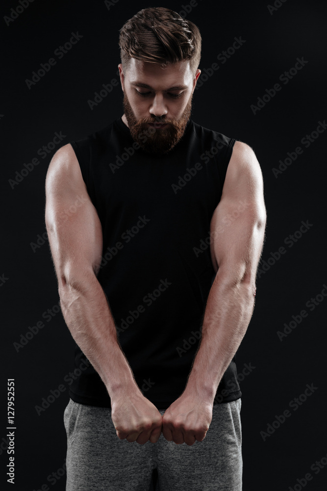 Strong athletic man Strong athletic man