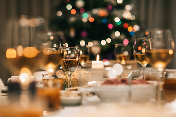 Christmas dinner feast