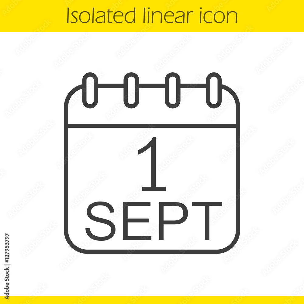 September 1st linear icon September 1st linear icon