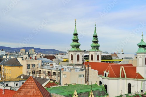 Wallpaper Mural Aerial scenic panoramic view of Vienna seen from Haus des Meeres in Austria Torontodigital.ca