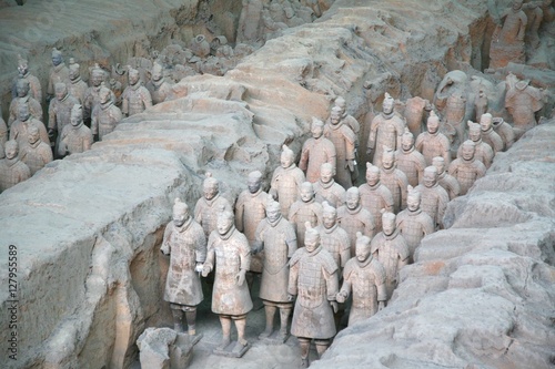  The Terracotta Army is a collection of terracotta sculptures depicting the armies of Qin Shi Huang, the first Emperor of China. located in Lintong District, Xi'an, Shaanxi province