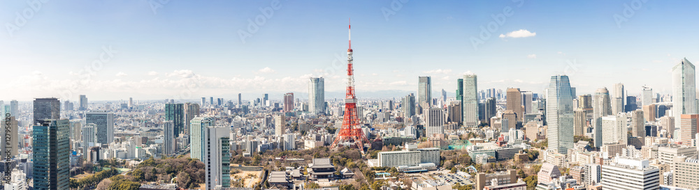 Naklejka premium Tokyo Tower, Tokyo Japan