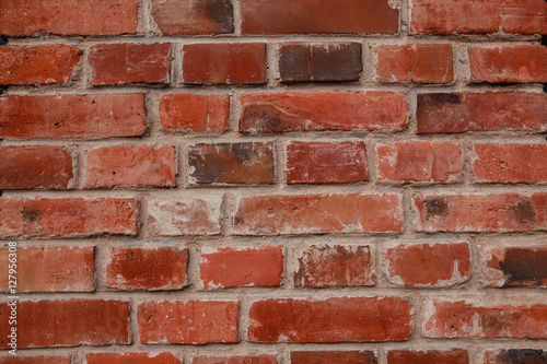 Background of red old bricks