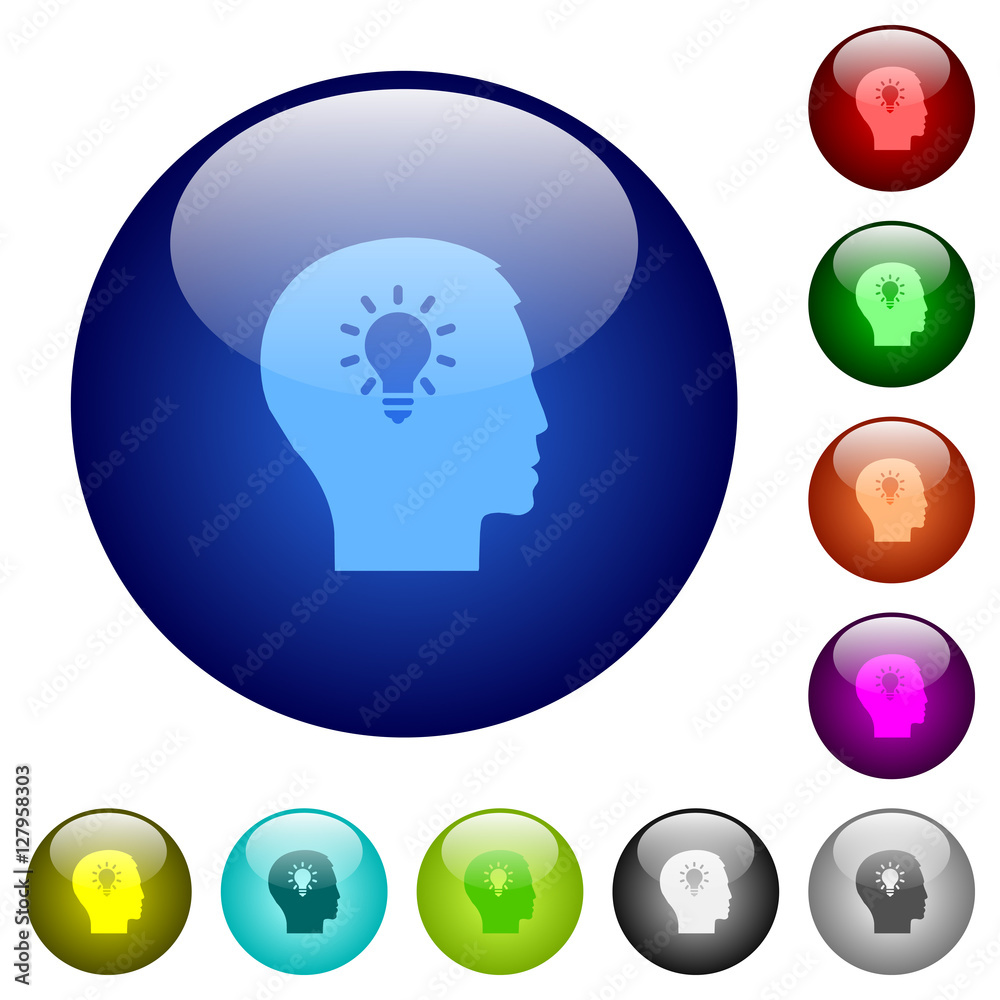 Idea color glass buttons Idea color glass buttons
