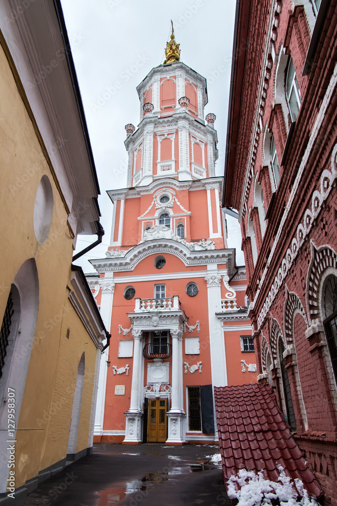 The church of the Archangel Gabriel also known as Menshikov Tower. Church was built in the baroque style in 1707.