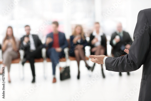 Employees carefully listening to your boss at a business meeting