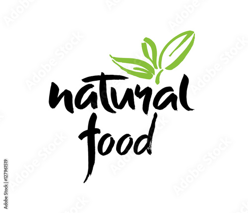 Vector illustration, food design. Brush lettering for restaurant, cafe menu. Elements for labels, logos, badges, stickers or icons. Calligraphic and typographic collection.