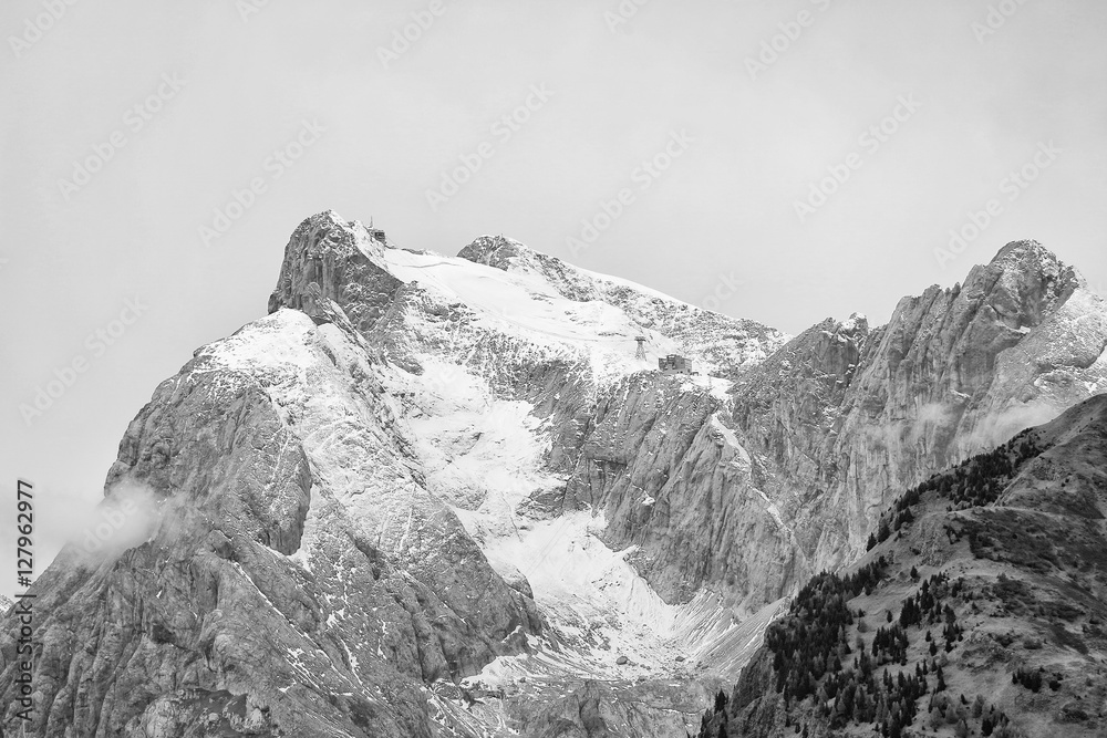Alpine landscape in Val Gardena, Dolomites, Italy
